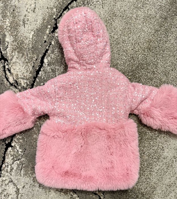 Детско яке пух и пайети