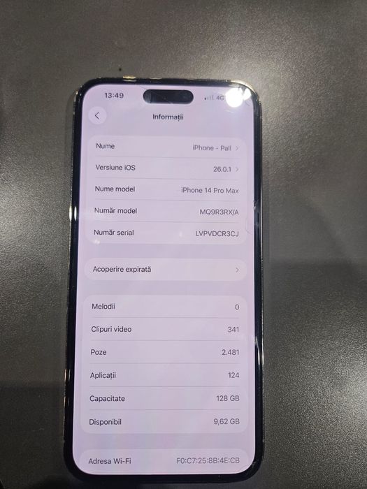 Iphone 14 pro max 128 GB