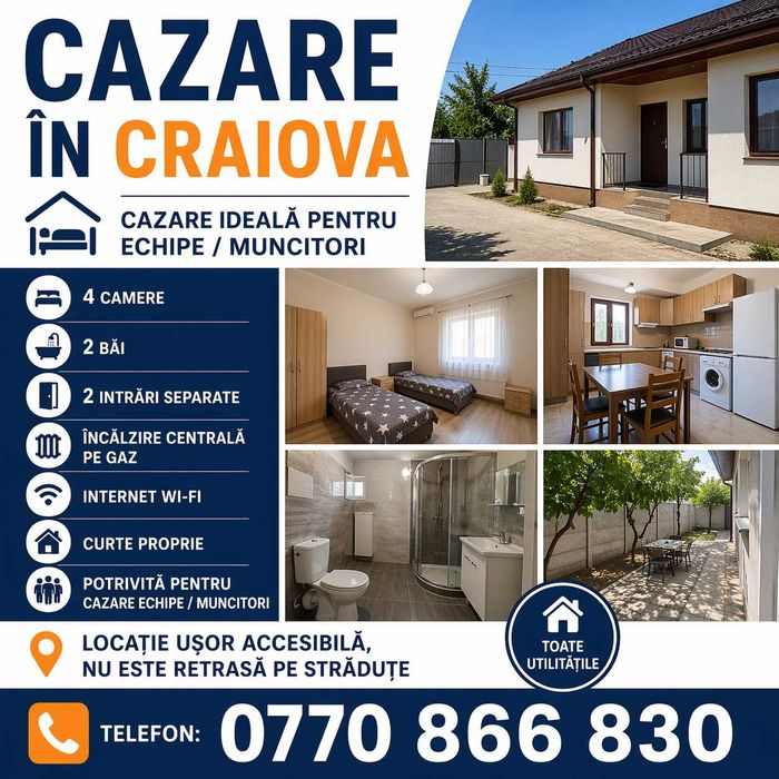 Cazare Angajați Muncitori Echipe