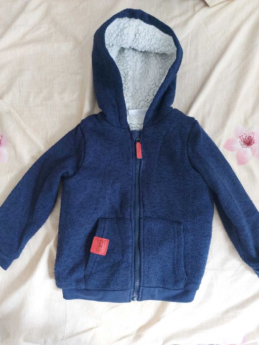 Детска плътна жилетка/суичър