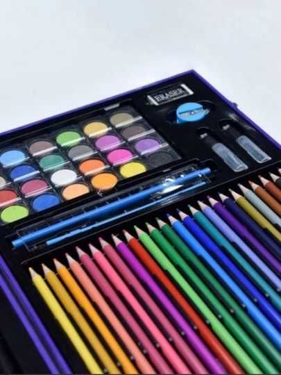 Художественный набор карандашей,красок в кейсе