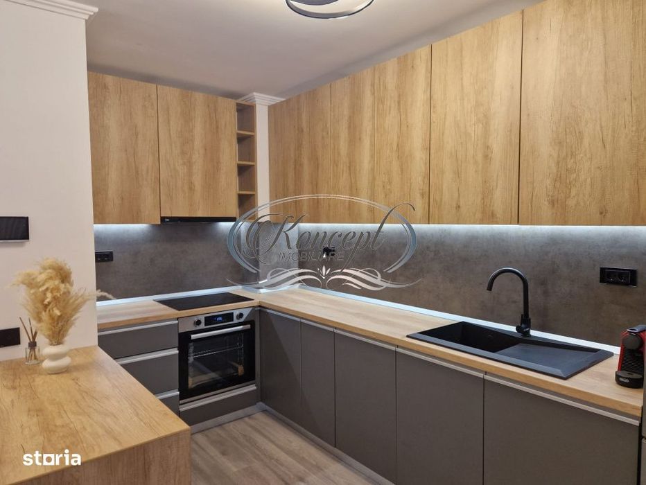 Apartament 2 camere, complet mobilat si utilat, balcon si parcare