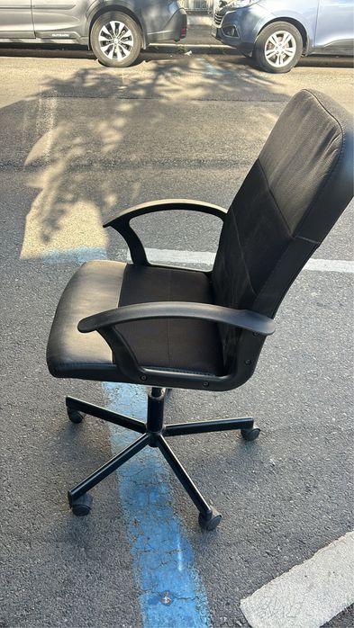 Scaun birou piele si textil