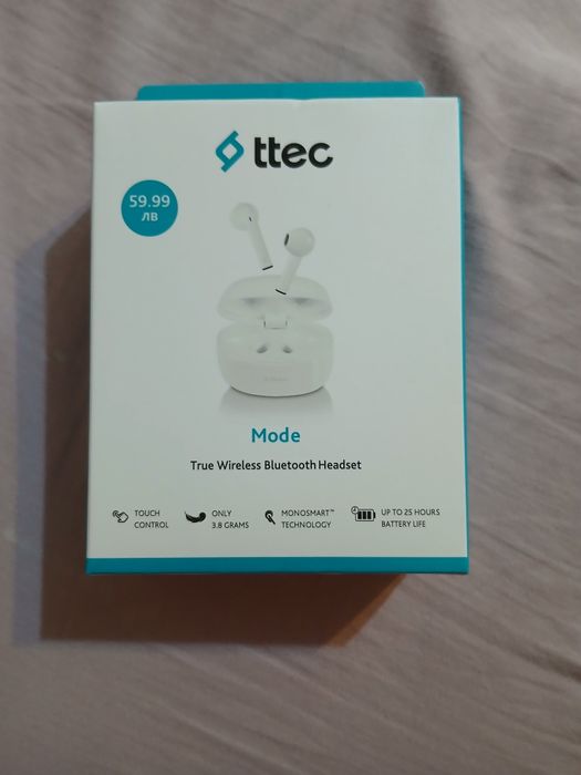Слушалки с Bluetooth ttec ( чисто нови )