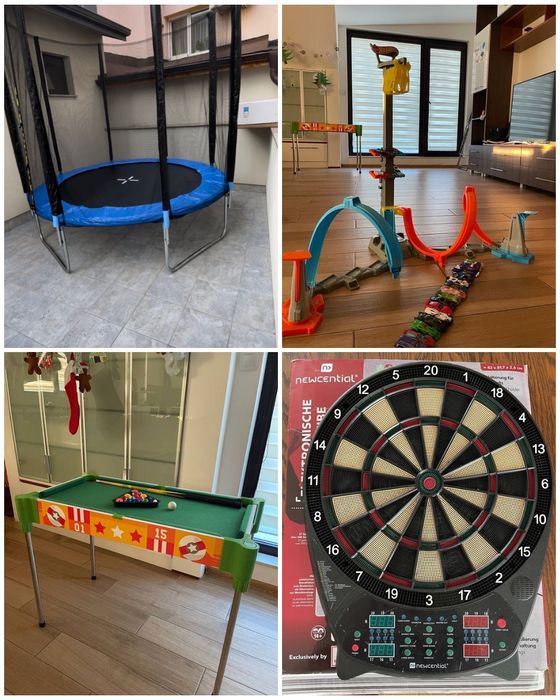 Hot wheels с колички ,бильярд,дартс електронен