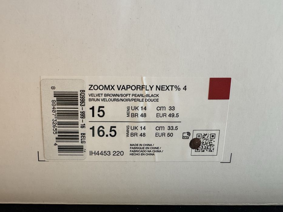 № 49.5 оригинални Nike ZoomX Vaporfly Next% 4 Shoemag