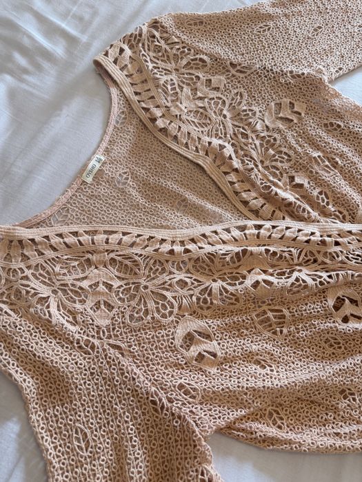 Rochie de plajă Oysho S/M – bumbac brodat