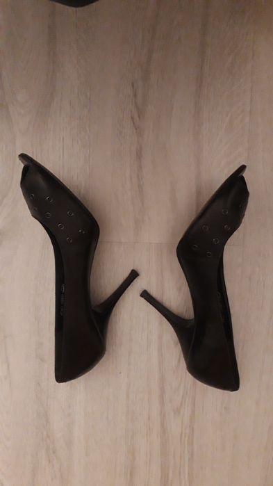 Pantofi dama piele, cu toc cui, masura 39