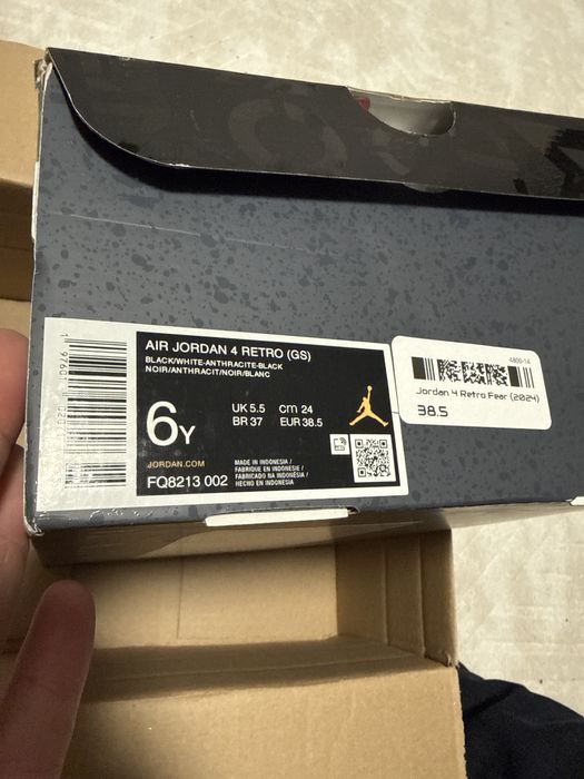 Vand adidasi Air jordan  retro 4 gs fear 2024