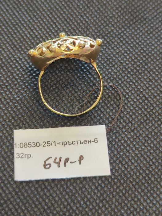 Златен дамски пръстен 6.32гр-14к
