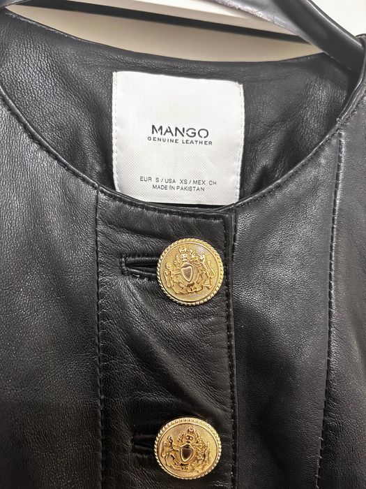 Яке от естествена кожа Манго, номер С Mango Ново