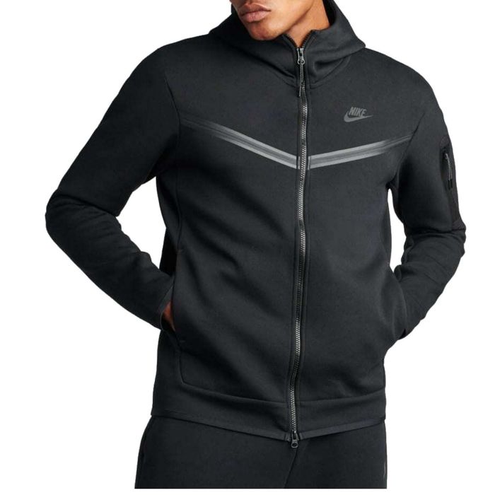 Мъжко горнище : Nike Tech Fleece Full Zip Windrunner Hoodie Black S