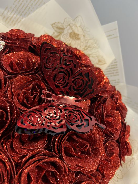 Buchet de tranfadiri din sclipici premium