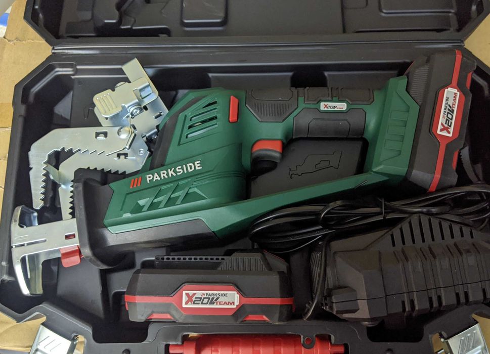 Нов Немски Саблен Трион Parkside 20V Акумулаторен Трион за Рязане Парксайд