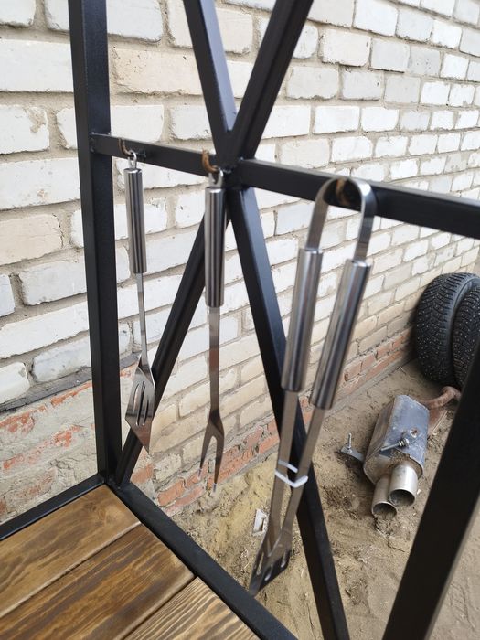 Мангал с крышей.