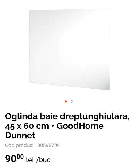 Set bae: Vana + chiuvetă + vas wc + cădiță + oglinda (toate noi)