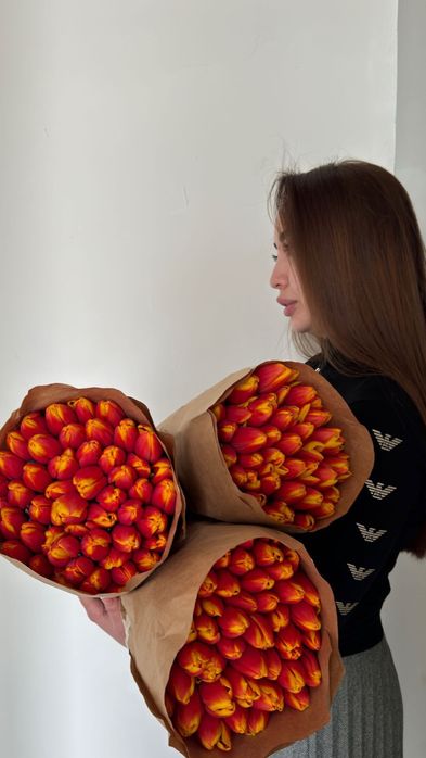 тюльпаны ОПТОМ от 600 тг