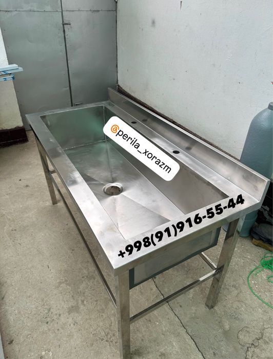Нержавейка мойка стол стул ресторан-кафе-барлар учун