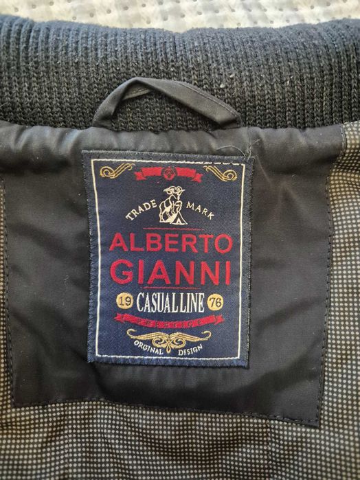 Стилно мъжко зимно яке Alberto Gianni със скрита качулка