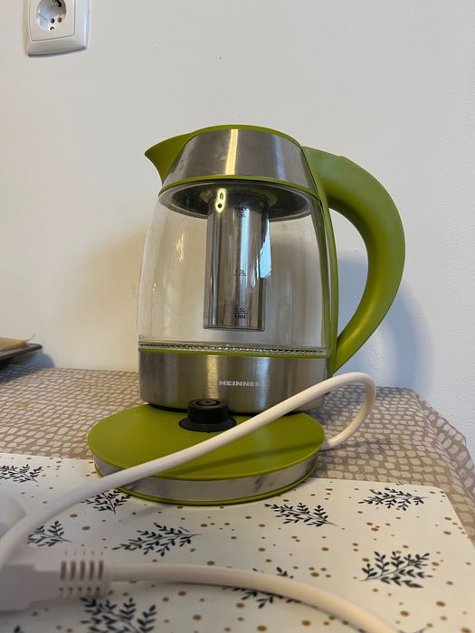 Fierbator Heinner HEK-TF2200GR, 2200W, 1.8l, Filtru de ceai, Verde