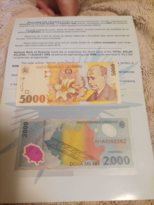 Bani vechi, bancnota eclipsa,