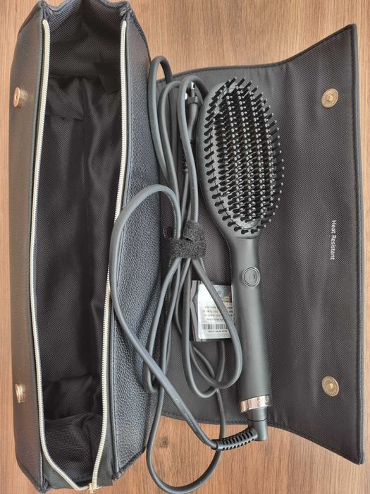 Професионална електрическа четка за коса ghd glide с кожен калъф