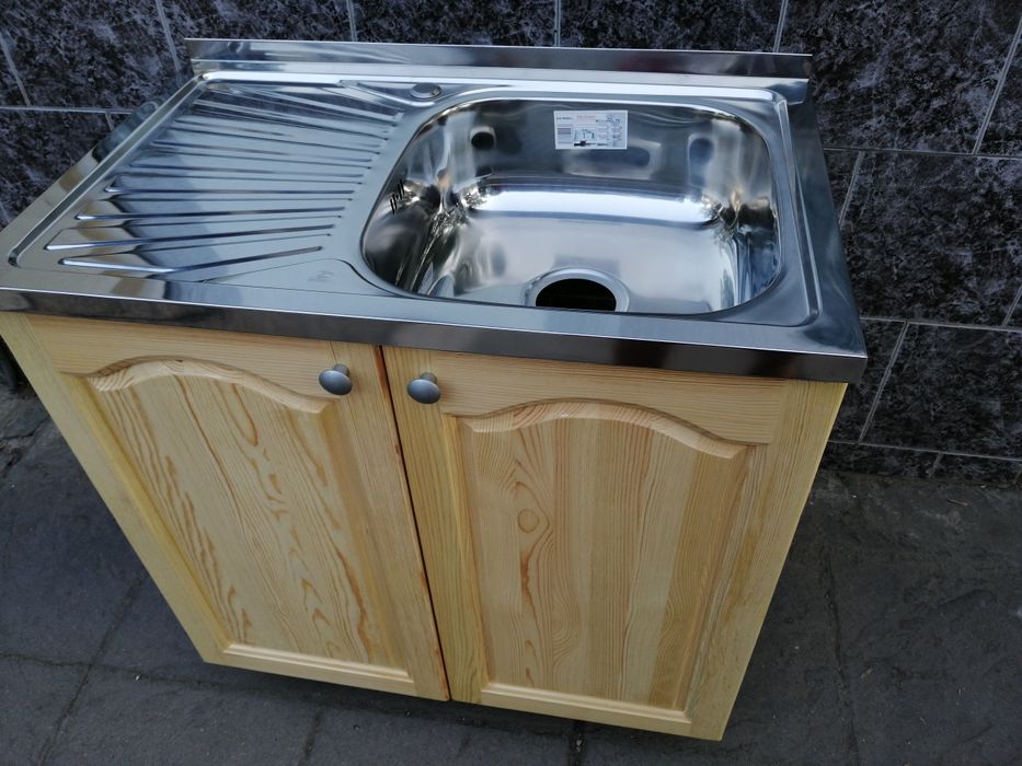 Кухненски шкаф с мивка бордова 80 /50