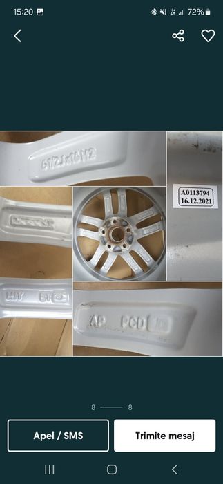 Vând jante 16  Ford Focus 3,4