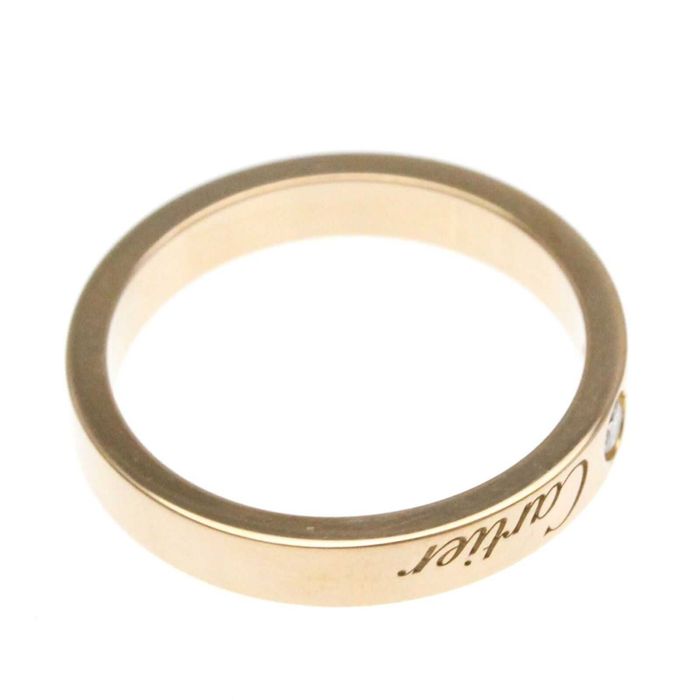 Inel original Cartier C de Cartier  Logo Diamond Aur 18 K - Marimea 50