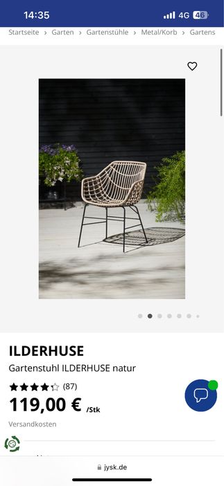 Градински столове ILDERHUSE (Jysk)