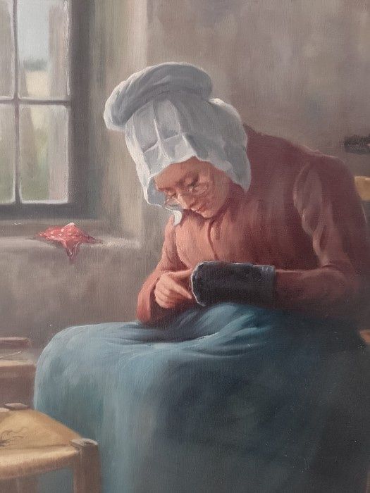 Tablou Ulei pe pânză,o lucrare veche semnată de o foarte buna calitat