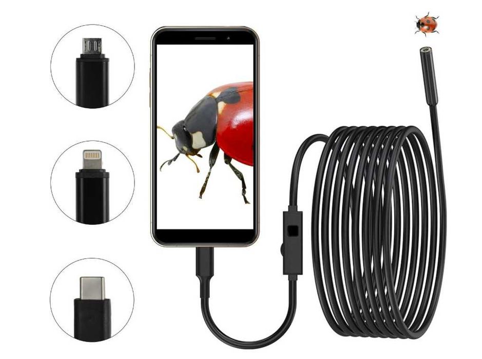 Ендоскоп камера за телефон IOS Android 3м кабел