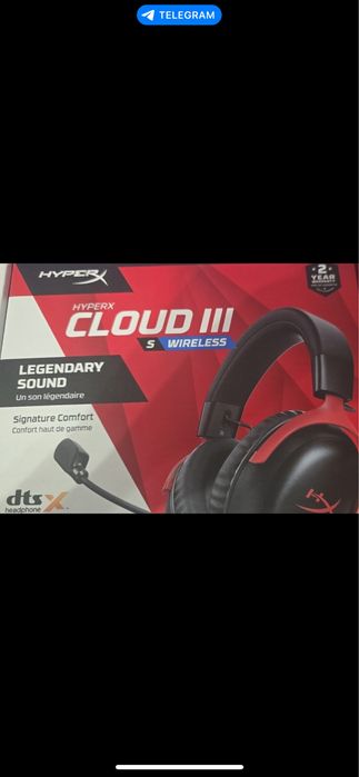Наушники HyperX Cloud III черно-красный