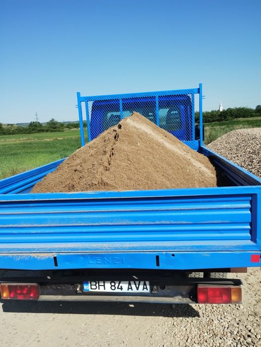 Nisip,moloz,pietriș,piatra concasata,mobila, pământ gazon grădină