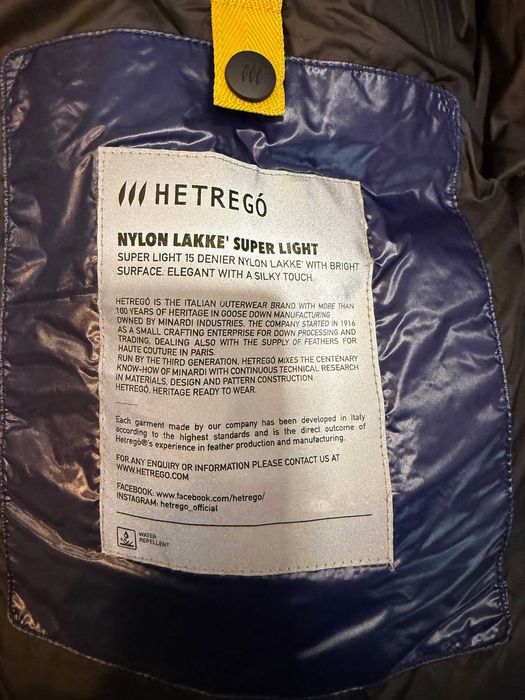 Geacă premium Hetregó super-light din puf de gâscă
