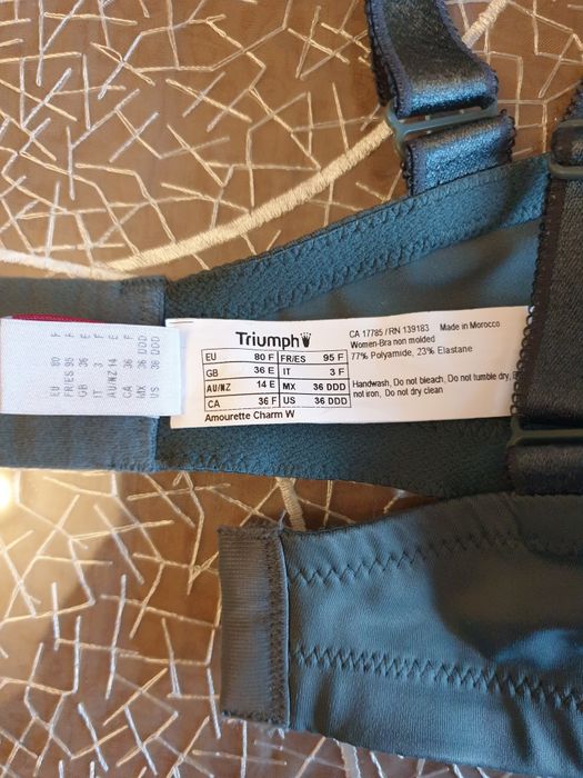 НОВ Дантелен сутиен Triumph  Amourette Charm с цели чашки -80 F