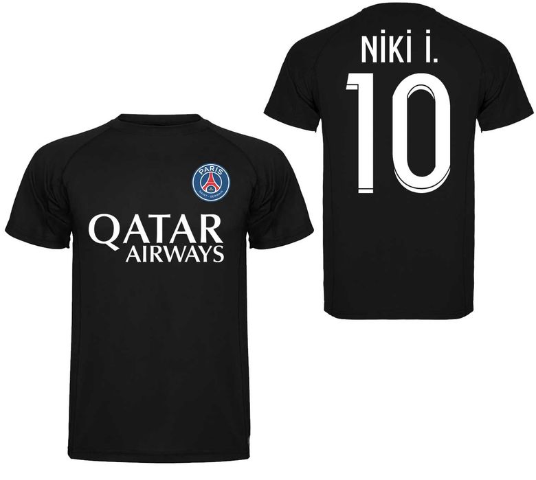 DRI-FIT тениски PSG PARIS ПСЖ с ИМЕ и НОМЕР по ТВОЙ избор! Три цвята.