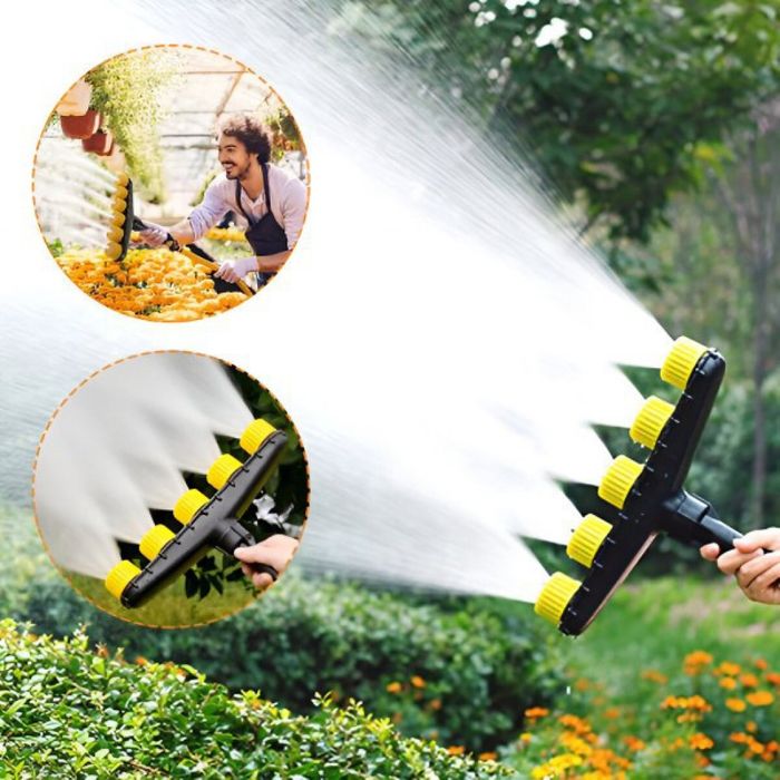 Разпръсквач за маркуч, 5 дюзи,равномерно поливане