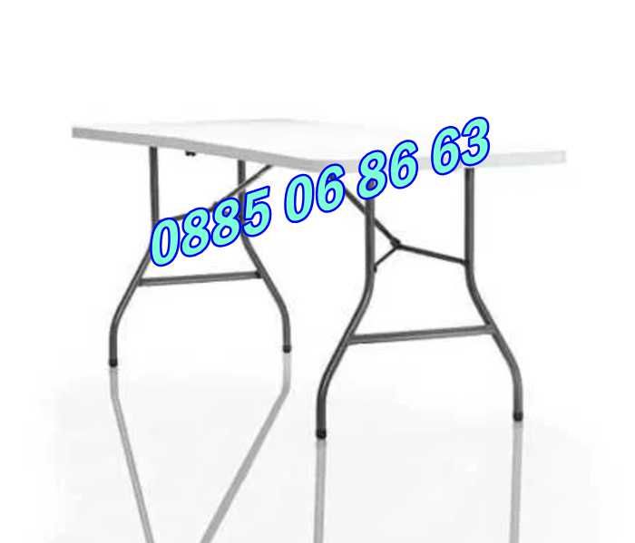 Сгъваема маса за кетъринг, градинска маса 180/74 см, къмпинг маса