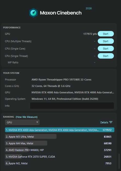 Workstation Lenovo ThinkStation P620 | Threadripper PRO 5975WX | 3 x RTX 4000 Ada | 128GB ECC 3200MHz | 2TB Samsung 990 PRO | Garanție 2029