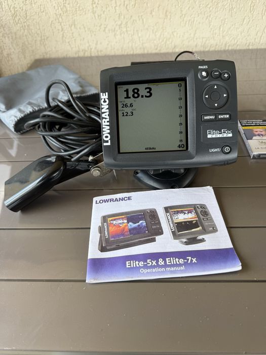 Sonar Lowrance  Elite 5 complet