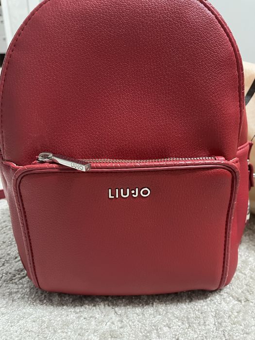 Liu Jo червена кожена раница