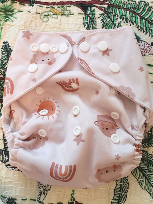 3 Scutece reutilizabile & 6 insertii (3-15 kg)