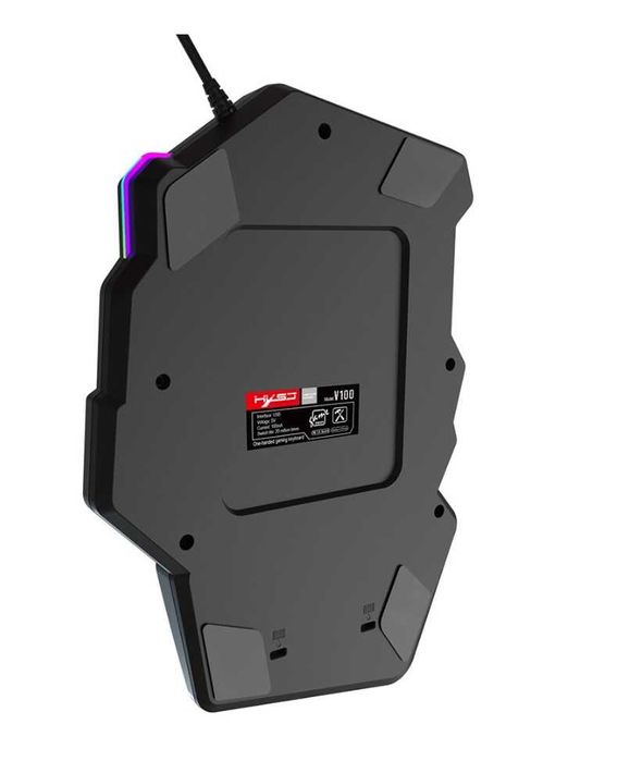 Гейминг клавиатура HXSJ, V100 с 35 клавиша, USB, черен