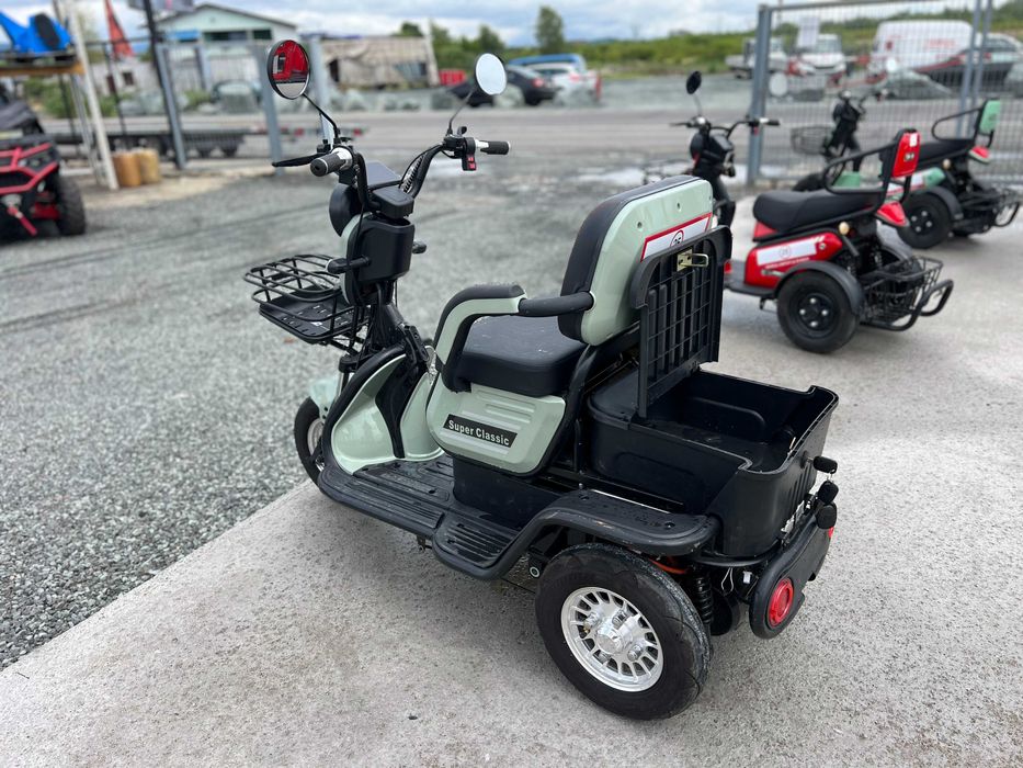 Triciclu electric Thor Super XL2 gri verde maro nou Agramix