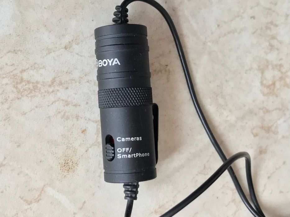 Микрофон BOYA BY-M1, тип "lavalier", 3.5 mm жак