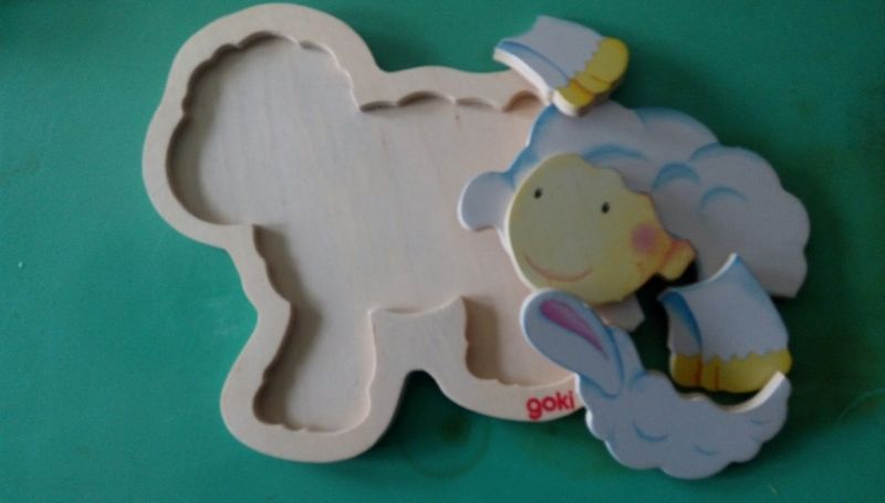 Бебешка дрънкалка My Baby и Дървени пъзели Goki