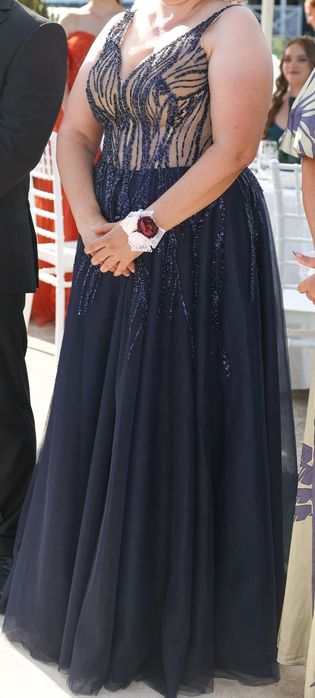 Официална синя рокля