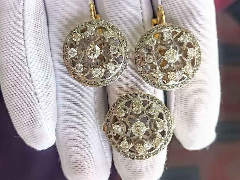 750 проба СССР Москва Бриллианты