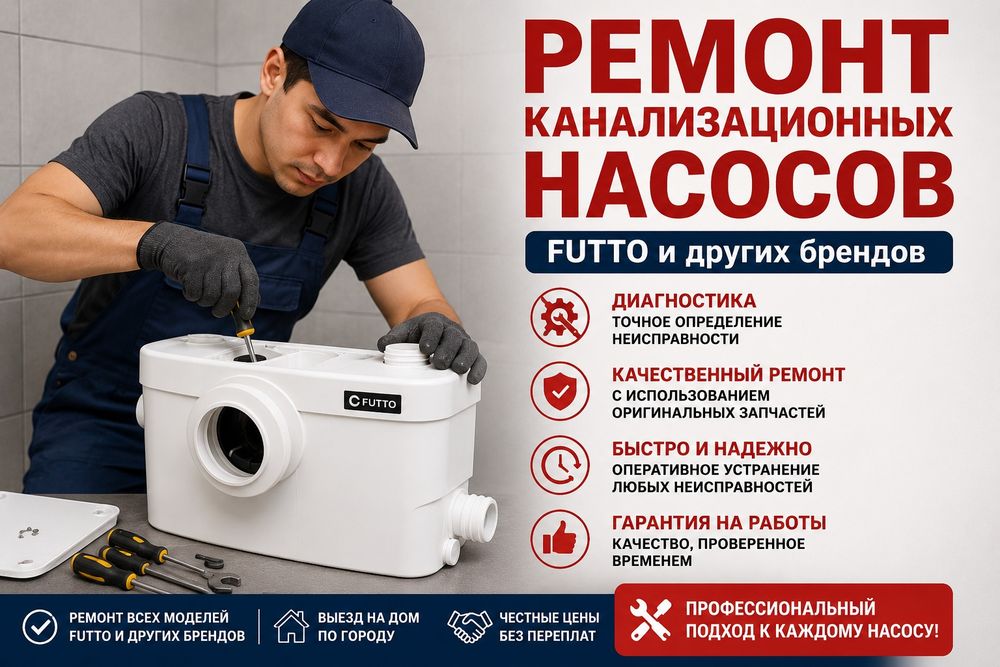 Ремонт насос Канализационыи